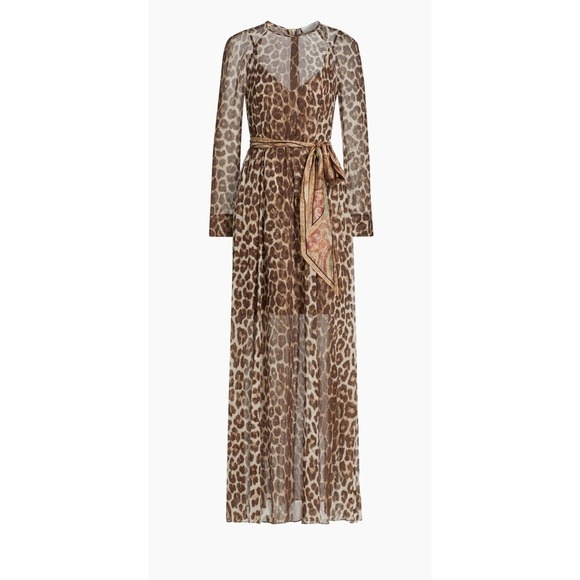Zimmermann Leopard Print Maxi Dress Size 10 - Picture 3 of 16